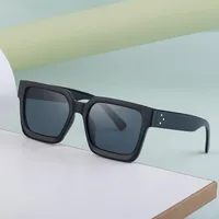 Carré Style Simple Vêtement De Rue Géométrique Pc Plein Cadre Femmes De Lunettes De Soleil main image 1