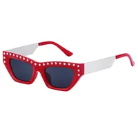 Cat Eye Glam Streetwear Geometric Pc Full Frame Women's Sunglasses sku image 3