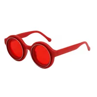 Round Frame Streetwear Geometric Pc Full Frame Women's Sunglasses sku image 6