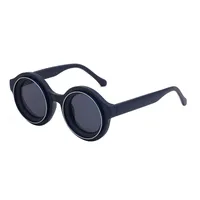 Round Frame Streetwear Geometric Pc Full Frame Women's Sunglasses sku image 4