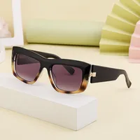 Square Streetwear Gradient Color Pc Full Frame Women's Sunglasses main image 2
