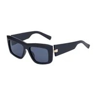 Square Streetwear Gradient Color Pc Full Frame Women's Sunglasses sku image 1