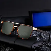 Square Streetwear Color Block Tac Full Frame Men's Sunglasses main image 3