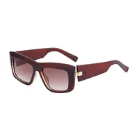 Square Streetwear Gradient Color Pc Full Frame Women's Sunglasses sku image 4