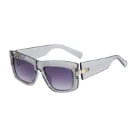 Square Streetwear Gradient Color Pc Full Frame Women's Sunglasses sku image 6