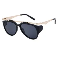 Special-Shaped Mirror Streetwear Geometric Pc Full Frame Women's Sunglasses main image 4