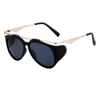 Special-Shaped Mirror Streetwear Geometric Pc Full Frame Women's Sunglasses sku image 5
