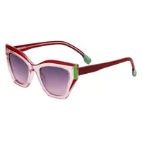 Cat Eye Streetwear Leopard Pc Full Frame Women's Sunglasses sku image 2