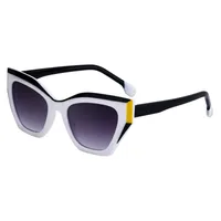 Cat Eye Streetwear Leopard Pc Full Frame Women's Sunglasses sku image 4
