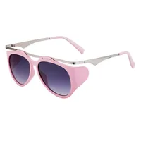 Special-Shaped Mirror Streetwear Geometric Pc Full Frame Women's Sunglasses sku image 10