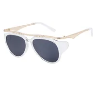 Special-Shaped Mirror Streetwear Geometric Pc Full Frame Women's Sunglasses sku image 4