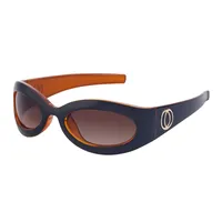 Special-Shaped Mirror Vacation Simple Style Solid Color Pc Full Frame Women's Sunglasses sku image 4