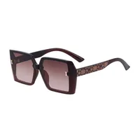 Square Streetwear Gradient Color Pc Full Frame Women's Sunglasses sku image 3