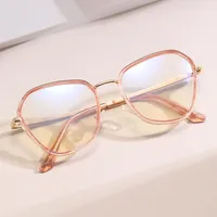 Square Hawaiian Vacation Discoloration Geometric Pc Full Frame Women's Sunglasses main image 2