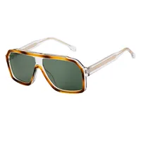 Square Vacation Simple Style Solid Color Pc Full Frame Men's Sunglasses sku image 6