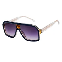Square Vacation Simple Style Solid Color Pc Full Frame Men's Sunglasses sku image 2