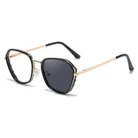 Square Hawaiian Vacation Discoloration Geometric Pc Full Frame Women's Sunglasses sku image 1