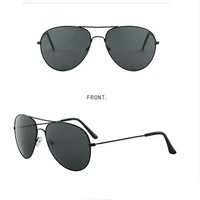Retro Cool Style Gradient Color Pc Square Clips Men's Sunglasses sku image 1