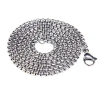 Fitness Gothic Hip-Hop 304 Stainless Steel Solid Color Men's Charms Necklace sku image 1