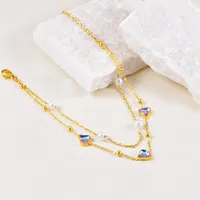 Acier Inoxydable 304 Décontractée Vacances Forme De Cœur Bracelet De Cheville main image 4