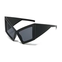 Miroir De Forme Spéciale Hip Hop Exagéré Style Cool Géométrique Ca Plein Cadre Femmes De Lunettes De Soleil main image 3