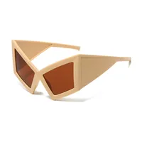 Special-Shaped Mirror Hip-Hop Exaggerated Cool Style Geometric Ac Full Frame Women's Sunglasses sku image 6