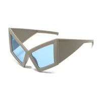 Special-Shaped Mirror Hip-Hop Exaggerated Cool Style Geometric Ac Full Frame Women's Sunglasses sku image 4