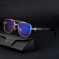 Cuadrado Vacaciones Color Sólido Ordenador Personal Lentes Tintados Con Degradado Fotograma Completo Gafas De Sol Hombre main image 3