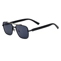 Square Vacation Solid Color Pc Gradient Tinted Lenses Full Frame Men's Sunglasses main image 4