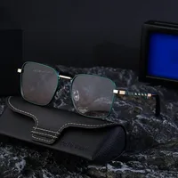 Carré Vacances Couleur Unie Pc Verres Teintés Dégradés Plein Cadre Hommes De Lunettes De Soleil main image 2