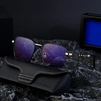 Square Vacation Solid Color Pc Gradient Tinted Lenses Full Frame Men's Sunglasses main image 3