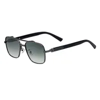 Square Vacation Solid Color Pc Gradient Tinted Lenses Full Frame Men's Sunglasses sku image 3