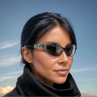 Square Vacation Color Block Pc Frameless Women's Sunglasses main image 1