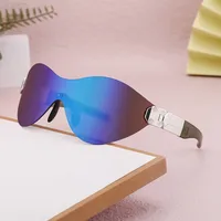 Square Vacation Color Block Pc Frameless Women's Sunglasses main image 2
