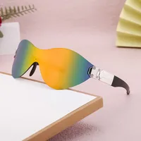Square Vacation Color Block Pc Frameless Women's Sunglasses main image 3