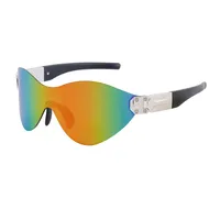 Square Vacation Color Block Pc Frameless Women's Sunglasses sku image 2