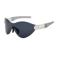 Square Vacation Color Block Pc Frameless Women's Sunglasses sku image 4