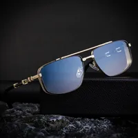 Square Vacation Simple Style Color Block Pc Gradient Tinted Lenses Full Frame Men's Sunglasses main image 2