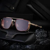 Square Vacation Simple Style Color Block Pc Gradient Tinted Lenses Full Frame Men's Sunglasses main image 3