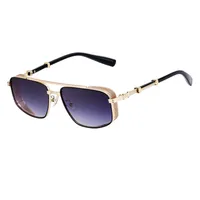 Square Vacation Simple Style Color Block Pc Gradient Tinted Lenses Full Frame Men's Sunglasses main image 5