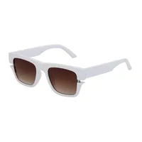 Square Vacation Solid Color Tac Gradient Tinted Lenses Full Frame Men's Sunglasses sku image 6