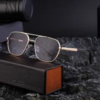 Square Simple Style Solid Color Pc Gradient Tinted Lenses Full Frame Men's Sunglasses main image 1