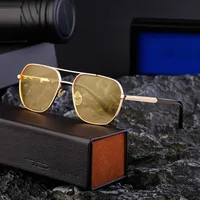 Square Simple Style Solid Color Pc Gradient Tinted Lenses Full Frame Men's Sunglasses main image 2
