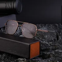 Square Simple Style Solid Color Pc Gradient Tinted Lenses Full Frame Men's Sunglasses main image 3