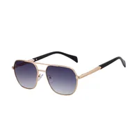 Square Simple Style Solid Color Pc Gradient Tinted Lenses Full Frame Men's Sunglasses main image 4