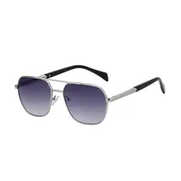 Square Simple Style Solid Color Pc Gradient Tinted Lenses Full Frame Men's Sunglasses sku image 5