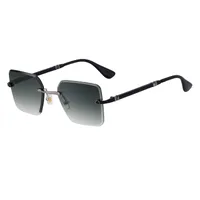 Square Simple Style Solid Color Pc Gradient Tinted Lenses Frameless Men's Sunglasses sku image 4