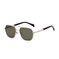 Square Simple Style Solid Color Pc Gradient Tinted Lenses Full Frame Men's Sunglasses sku image 6