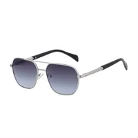 Square Simple Style Solid Color Pc Gradient Tinted Lenses Full Frame Men's Sunglasses sku image 3