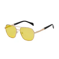 Square Simple Style Solid Color Pc Gradient Tinted Lenses Full Frame Men's Sunglasses sku image 4